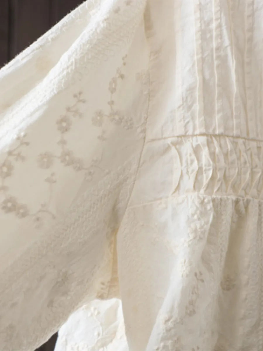 レトロレースカラーブラウス