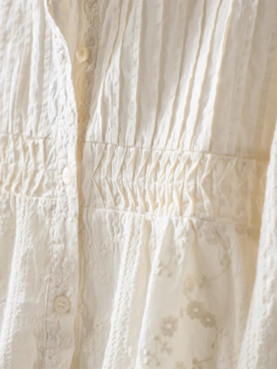 レトロレースカラーブラウス