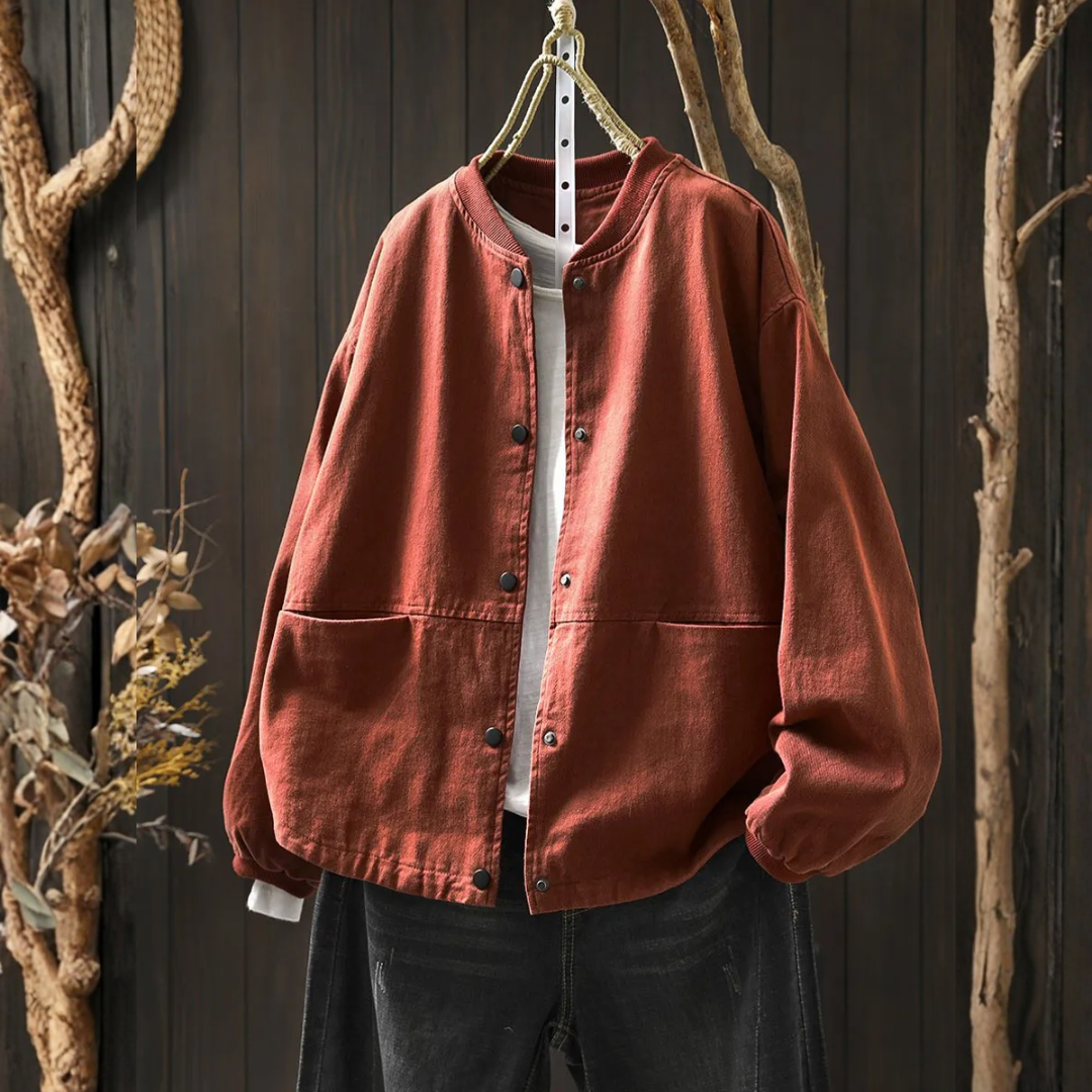 レトロなワークスタイルのベースボール・ジャケット