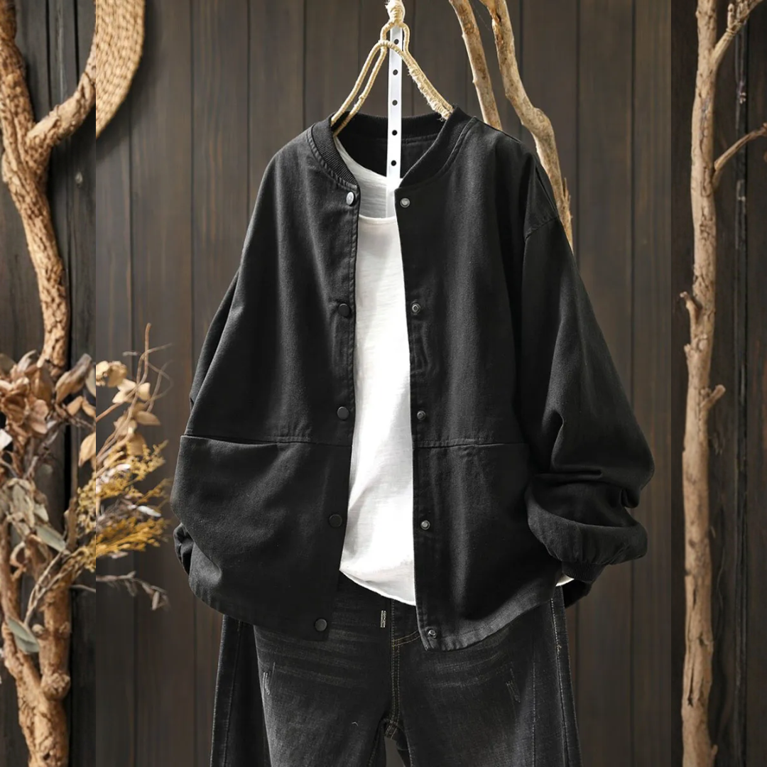 レトロなワークスタイルのベースボール・ジャケット