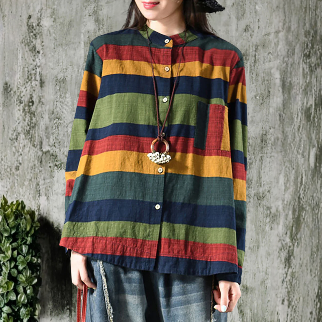 ヴィンテージ・ストライプ・ロングスリーブ・シャツ