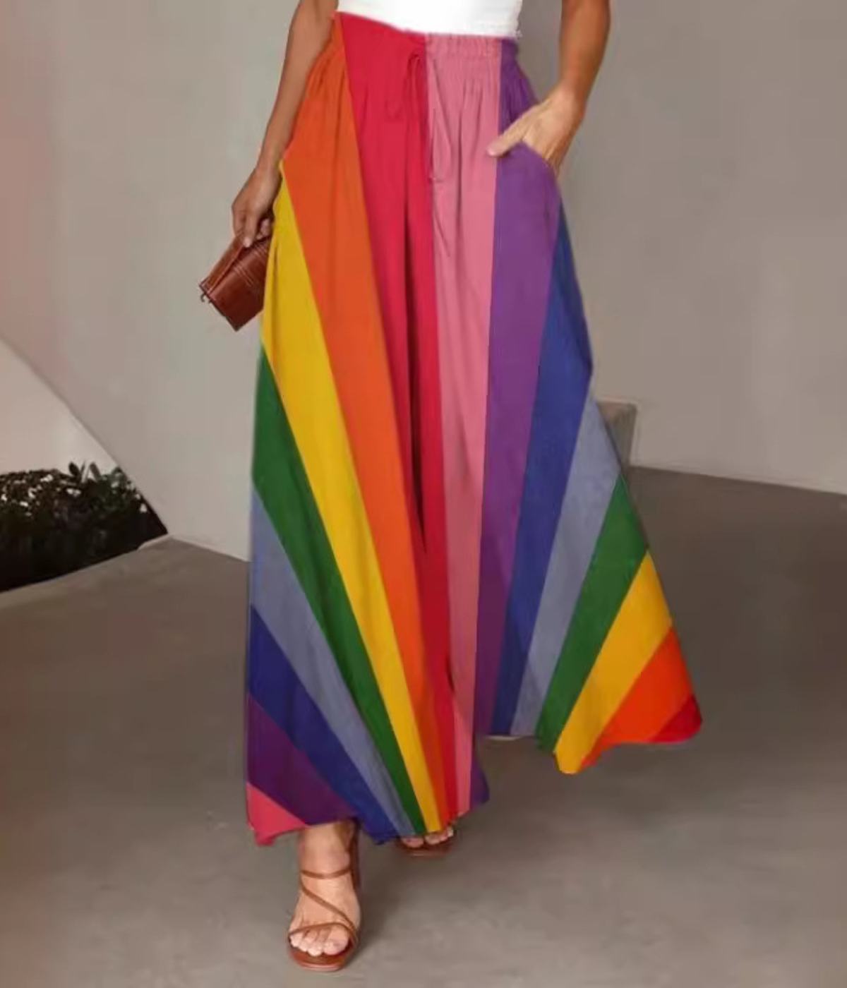 レインボー・ワイドパンツ