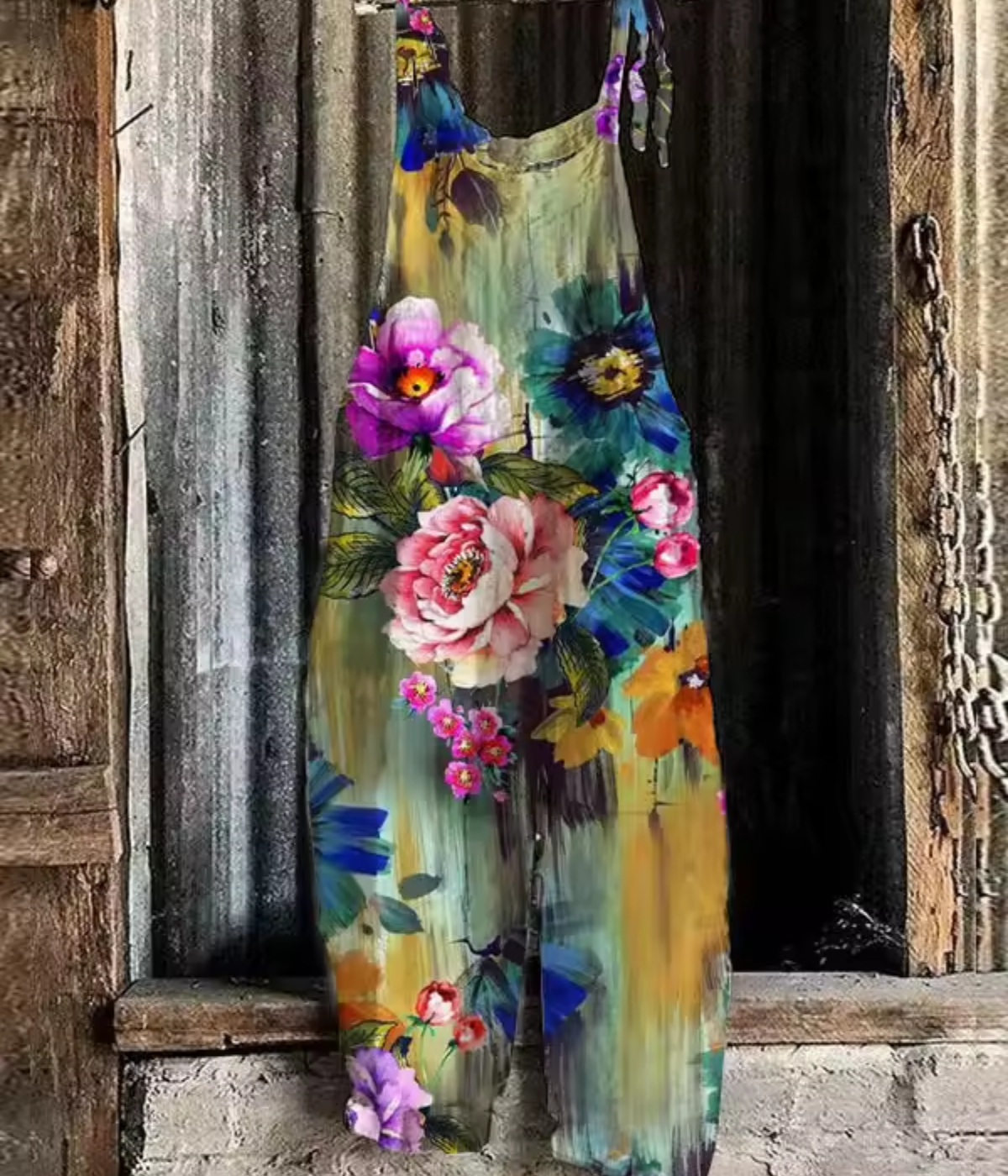 ボヘミアン・スタイルのジャンプスーツ