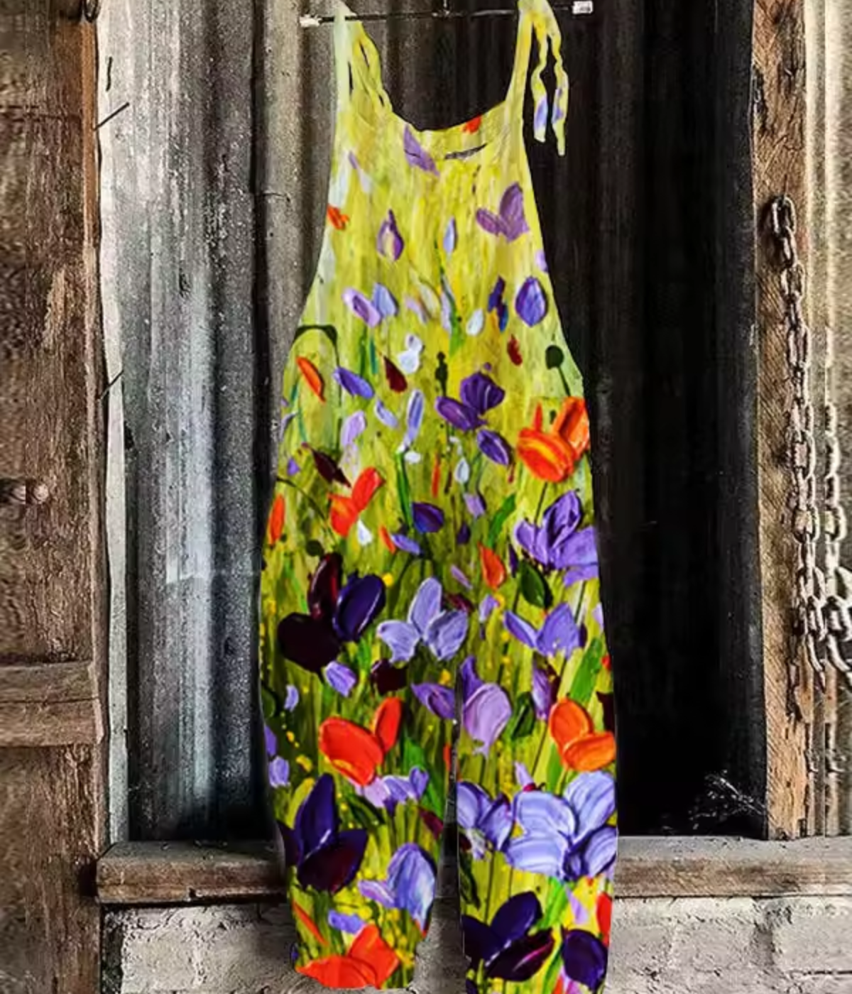 ボヘミアン・スタイルのジャンプスーツ