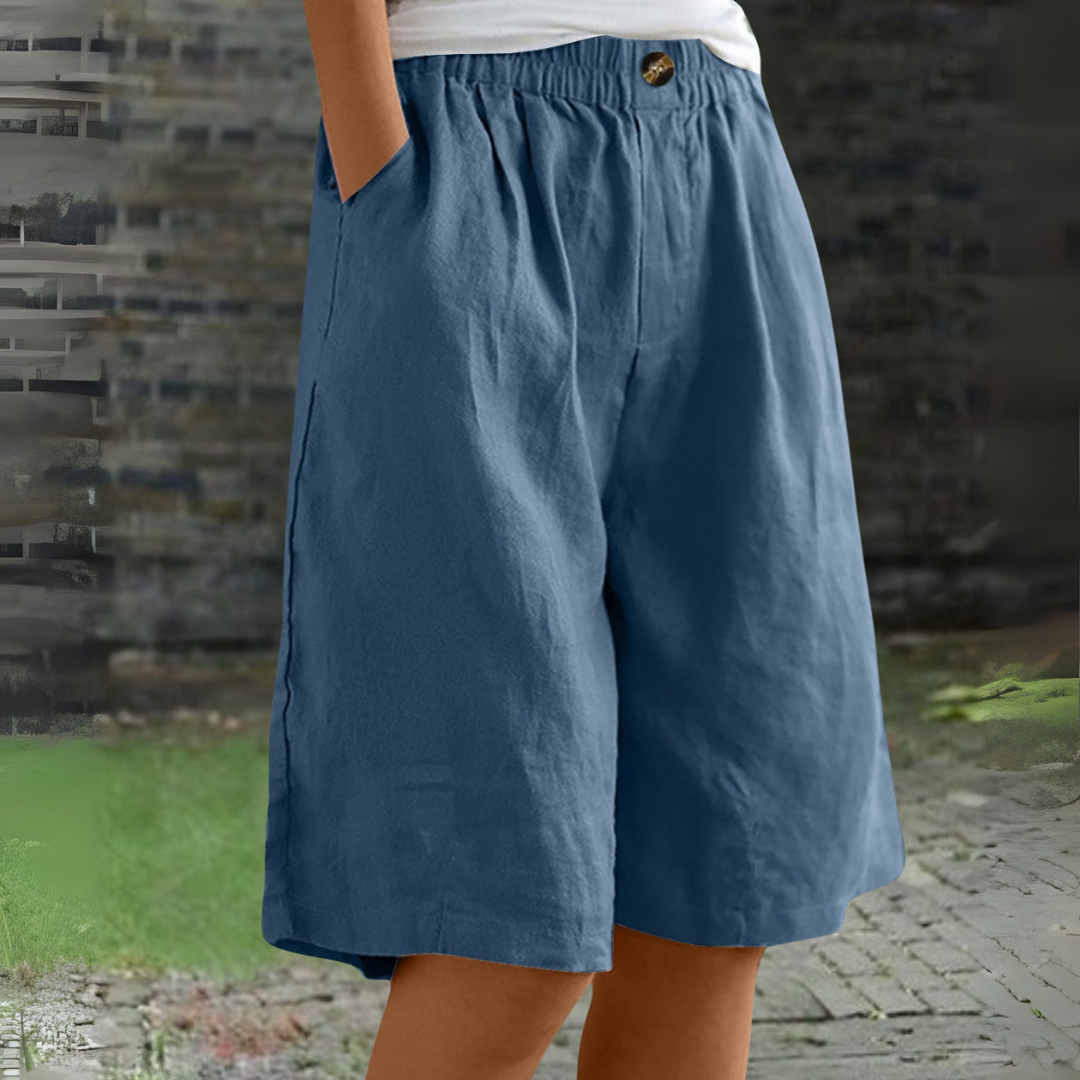 ブルー ルーズパンツ