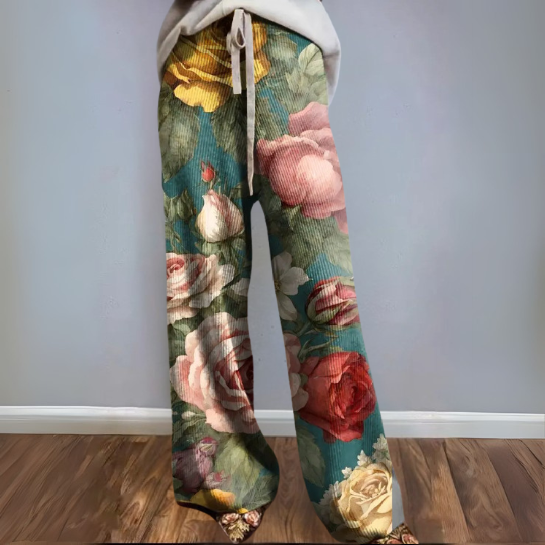 グリーン レトロスタイル パンツ