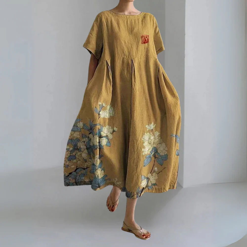 ロングワイドサマードレス