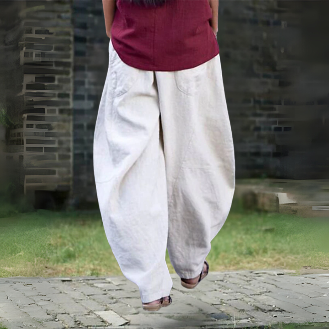 コットンリネン サマーパンツ