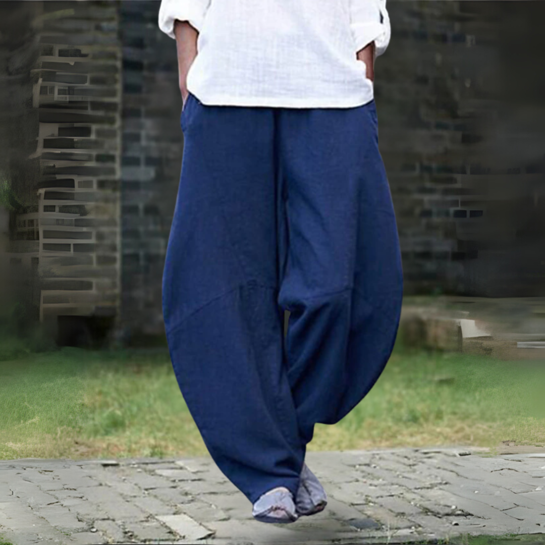 コットンリネン サマーパンツ