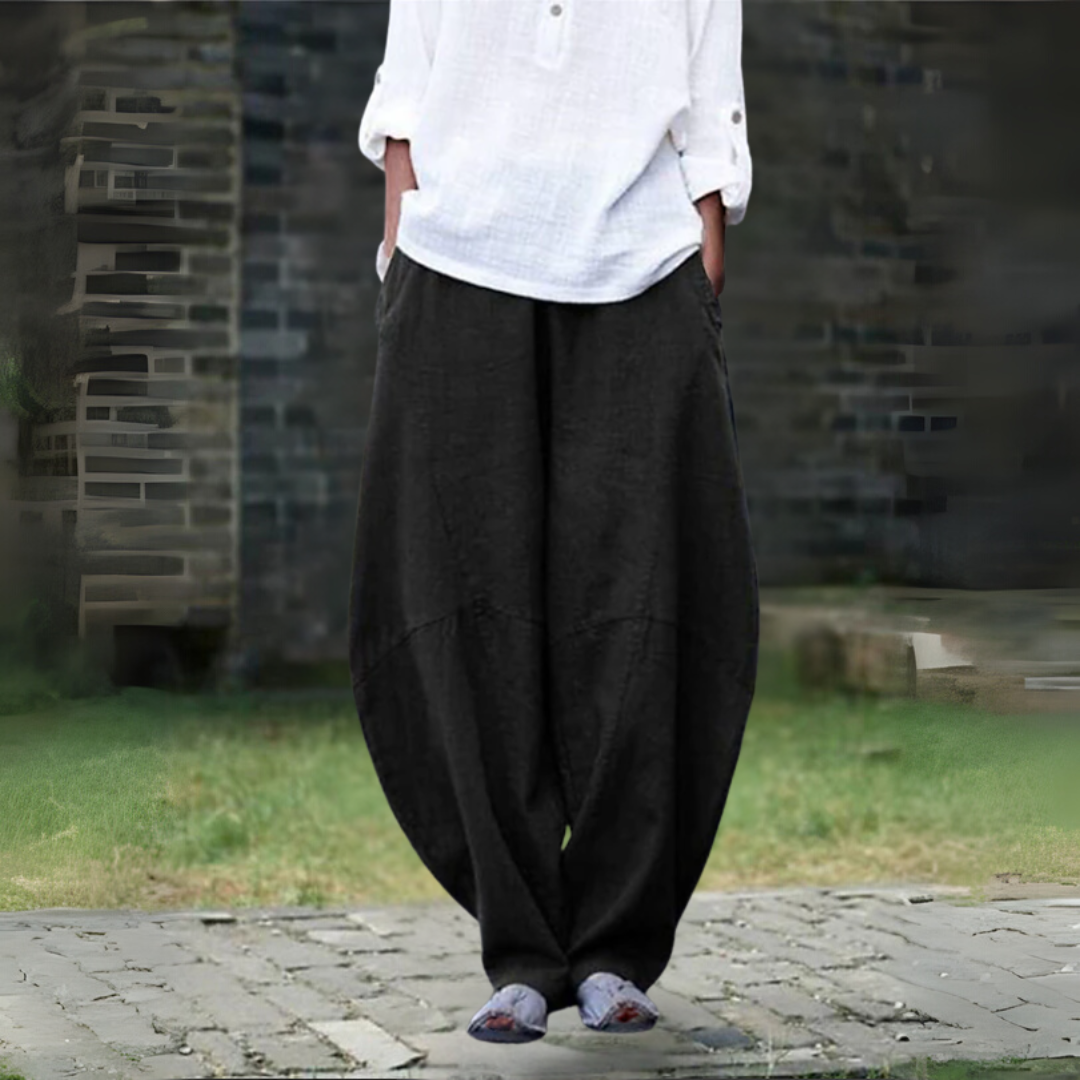 コットンリネン サマーパンツ
