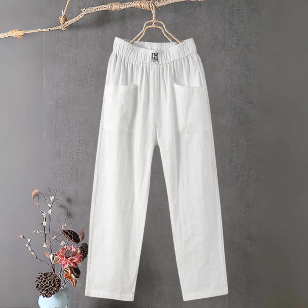 コットンリネン サマーパンツ