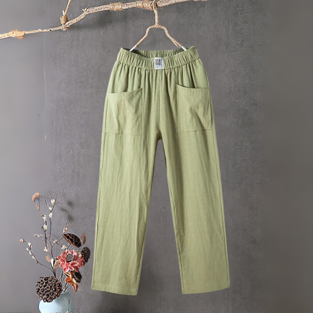 コットンリネン サマーパンツ