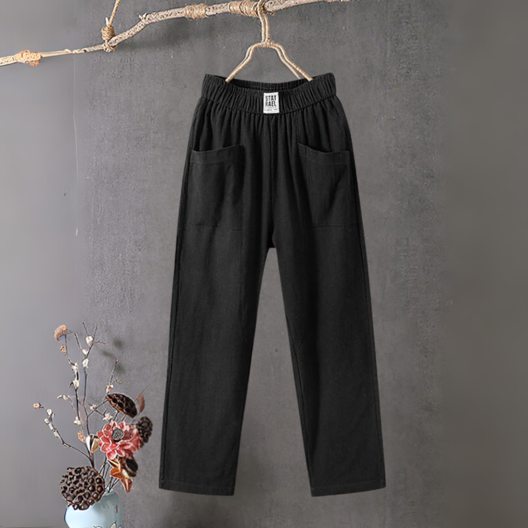 コットンリネン サマーパンツ