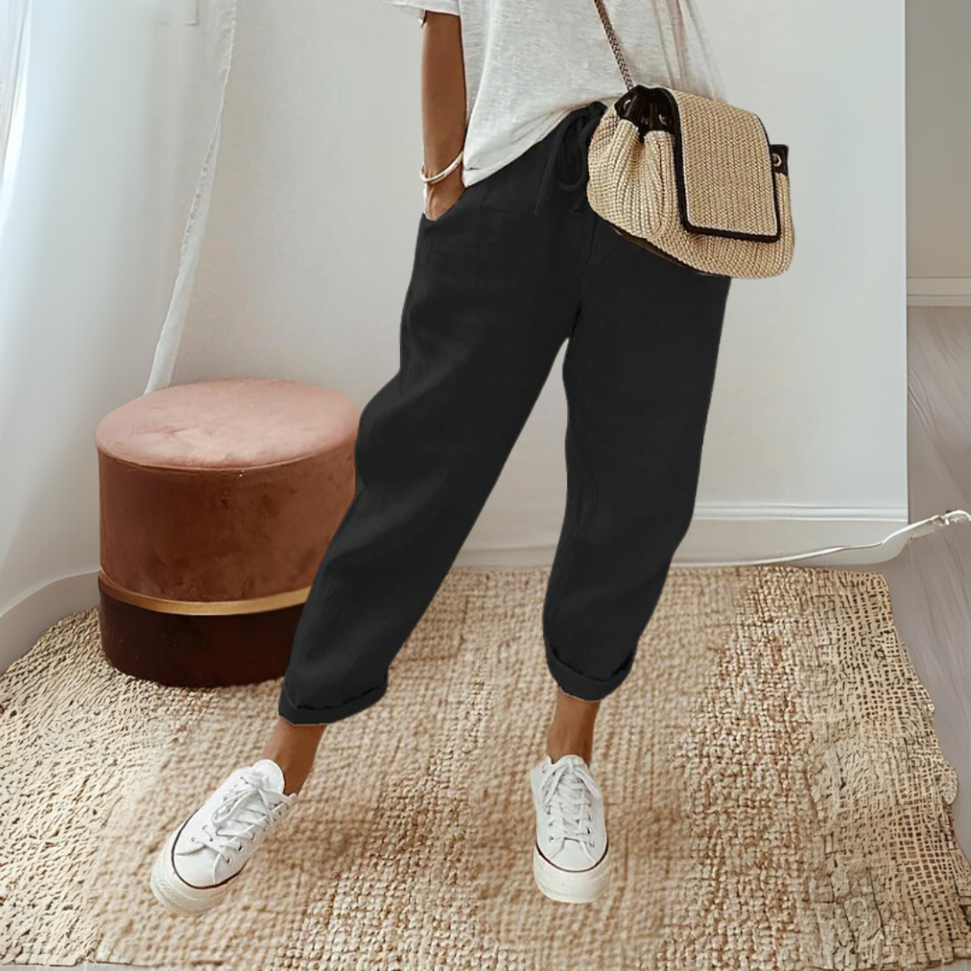 コットン バッギー レース サマー パンツ