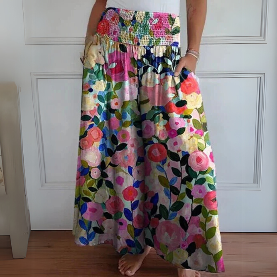 快適なワイドパンツ