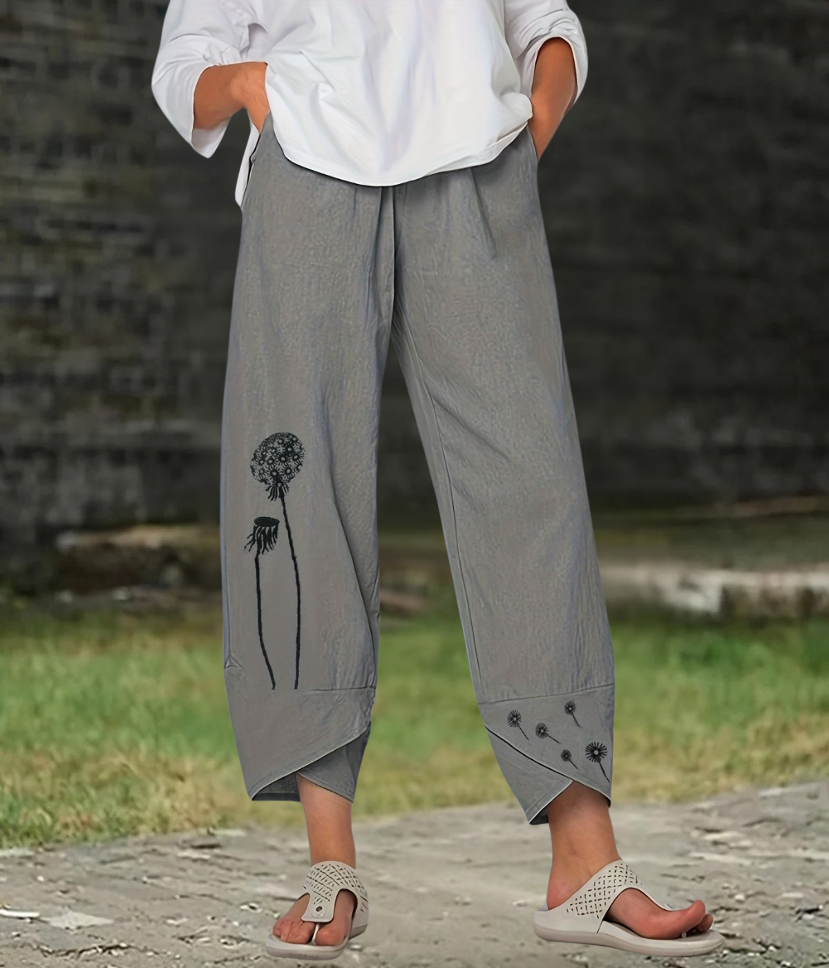 グレーボホブリーズパンツ