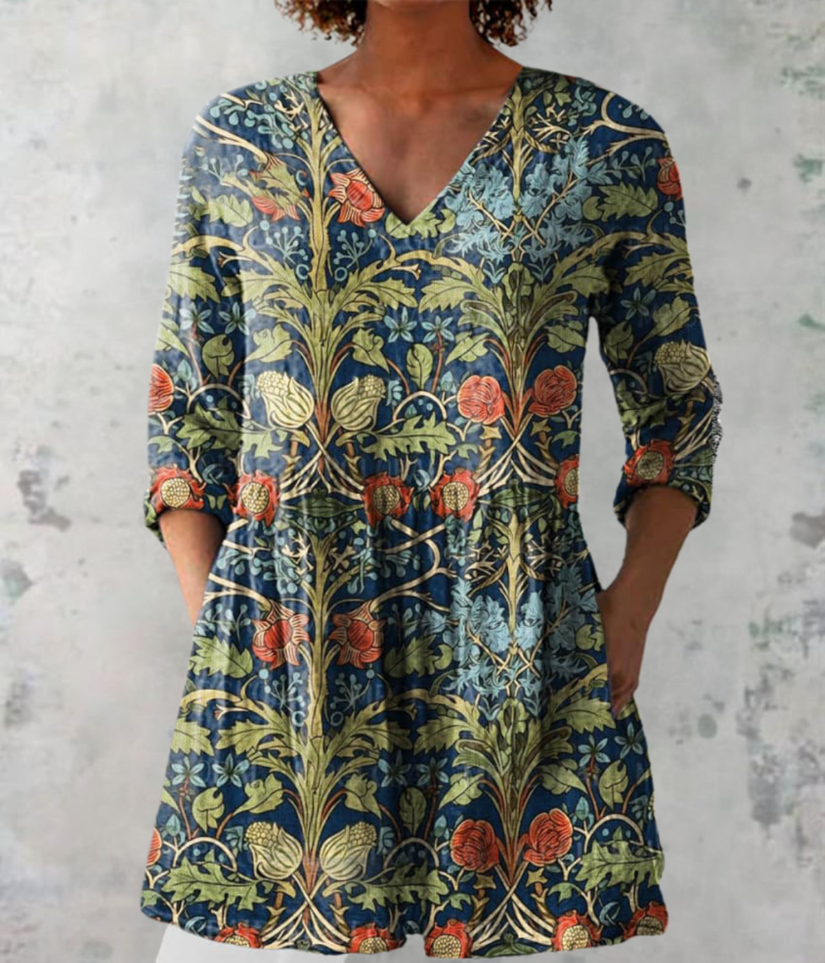 緩やかなドレス、フラワーフォレスト