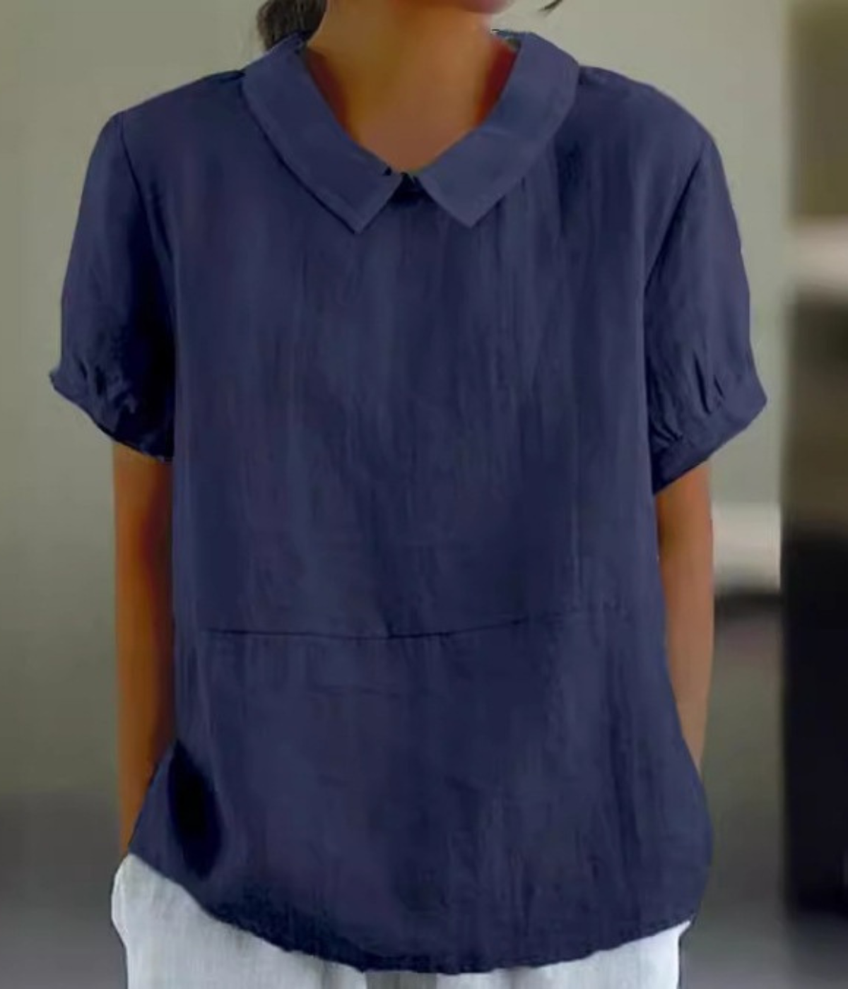 半袖プリントトップス