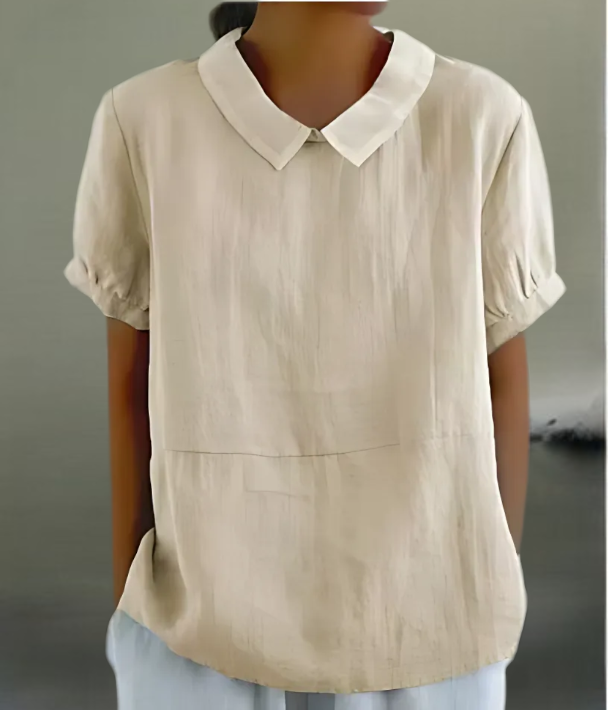 半袖プリントトップス