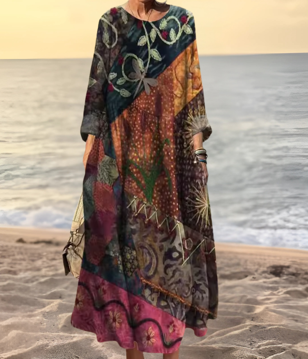 ヴィンテージ オーバーサイズ ロングドレス