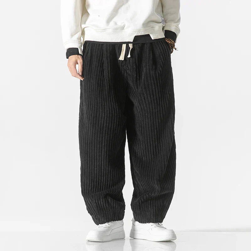 リラックスしたコーデュロイ スウェットパンツ