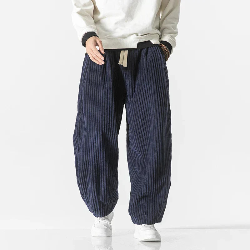 リラックスしたコーデュロイ スウェットパンツ