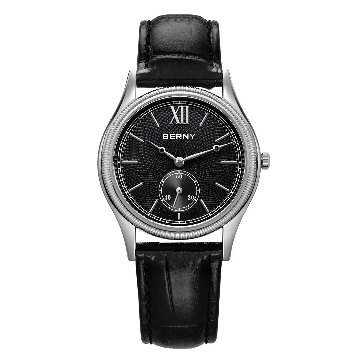 バーニー クラシック レザー ストラップ ウォッチ, 38mm