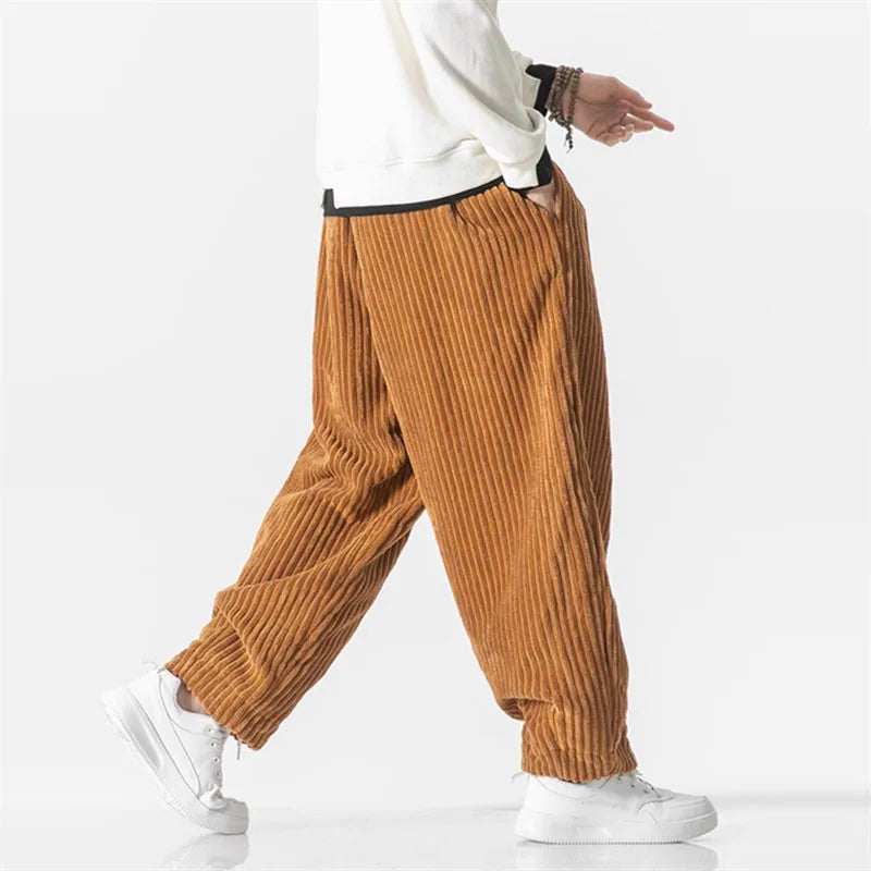 リラックスしたコーデュロイ スウェットパンツ