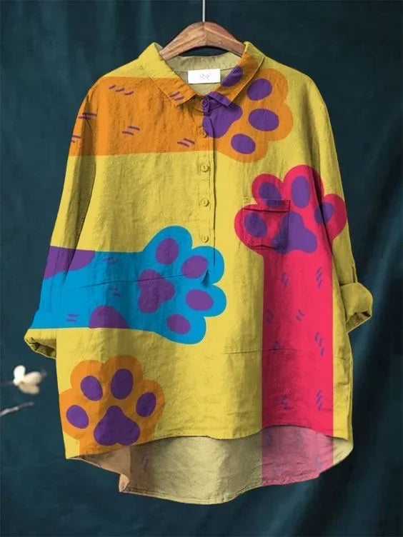 猫アートシャツ