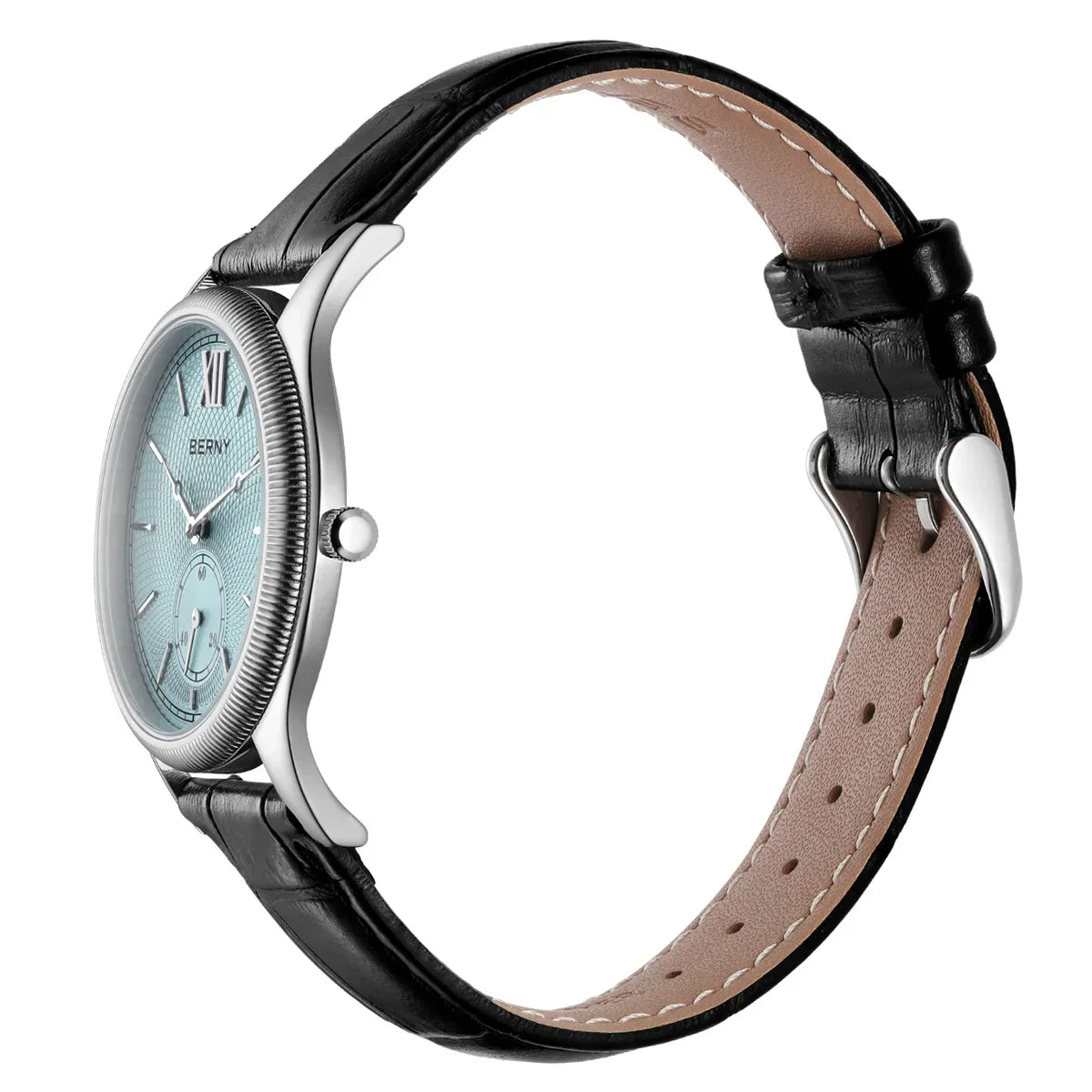 バーニー クラシック レザー ストラップ ウォッチ, 38mm