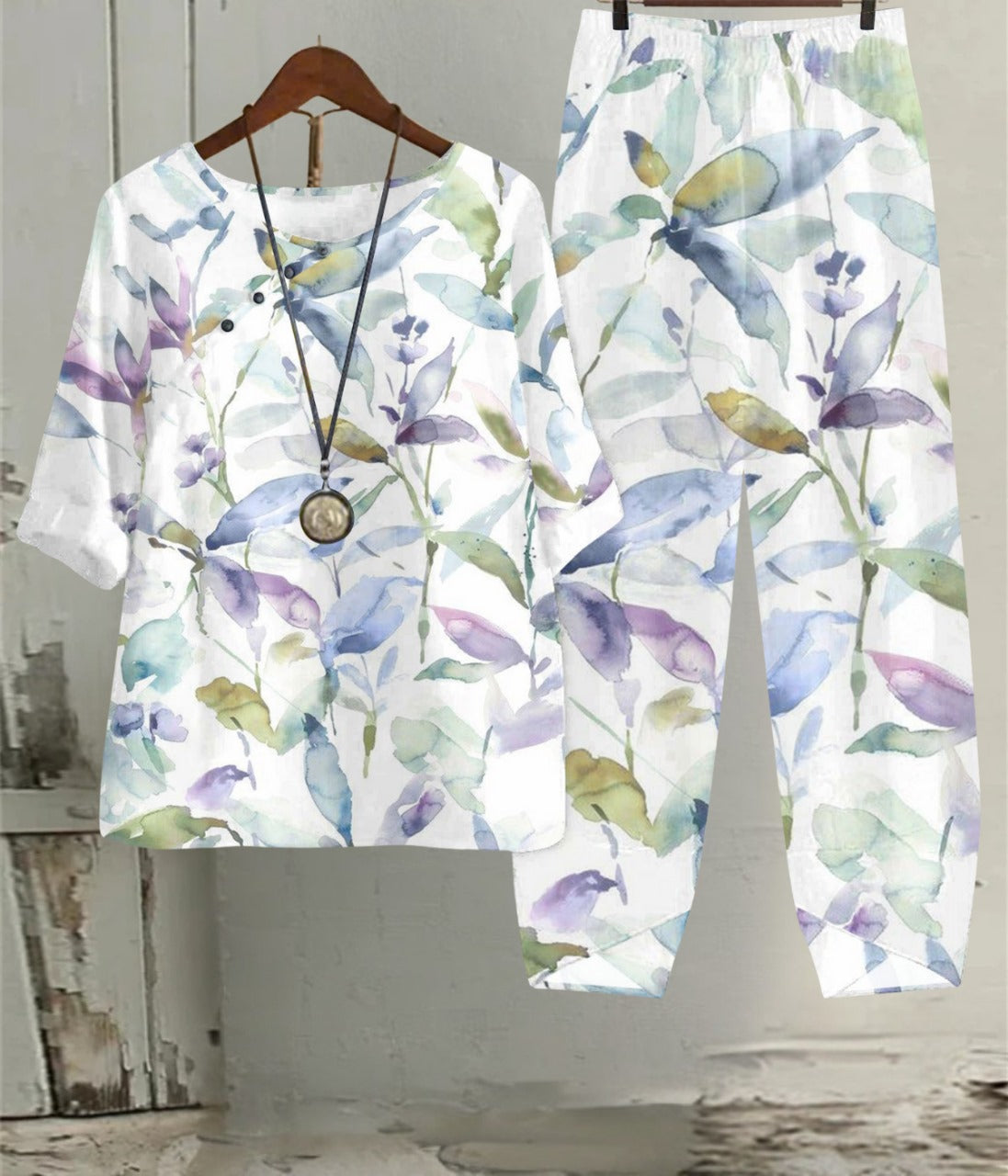 白い花の春のアートセット