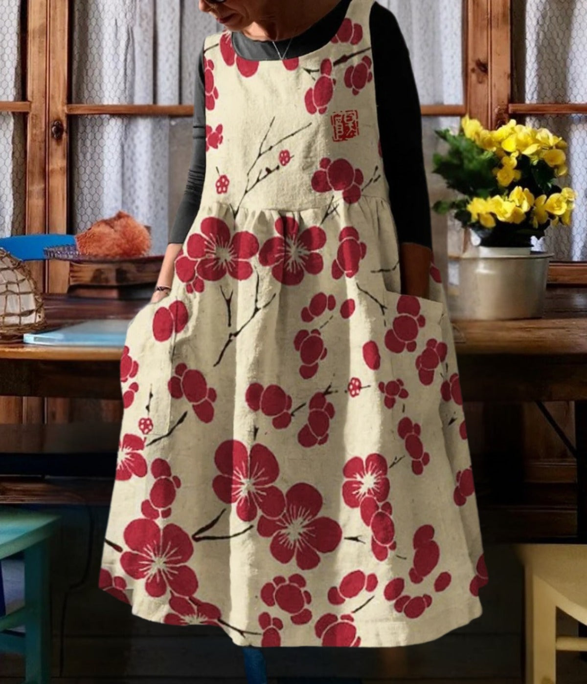 フラワー サマー ミディ スカート