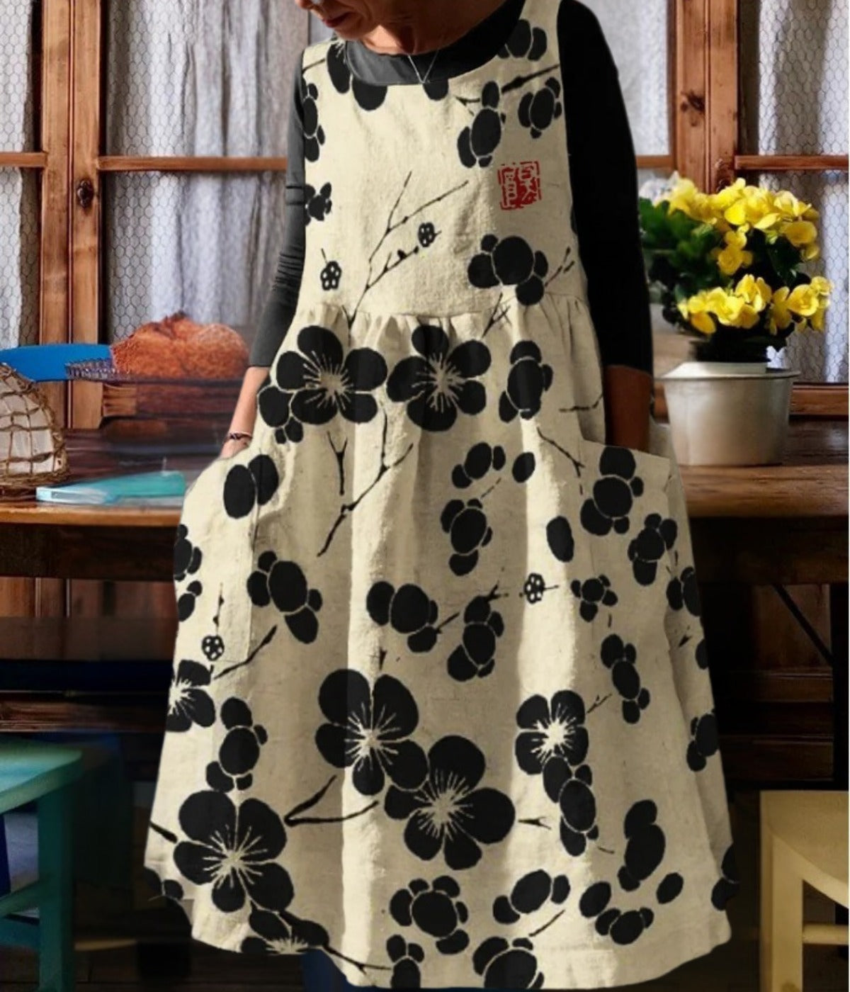 フラワー サマー ミディ スカート