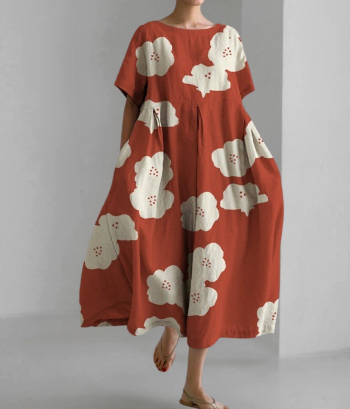 ワイドドレス フラワー サマードレス
