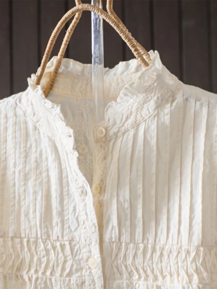 レトロレースカラーブラウス