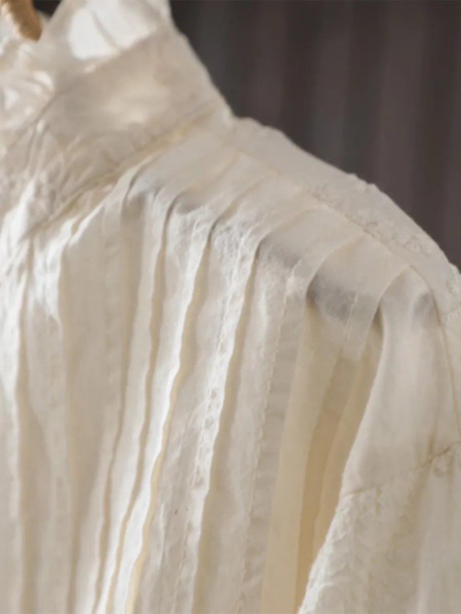 レトロレースカラーブラウス