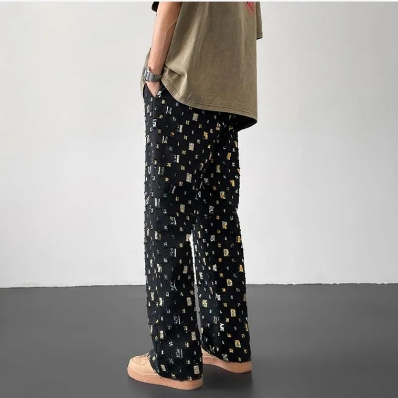 モザイクパッチワークパンツ