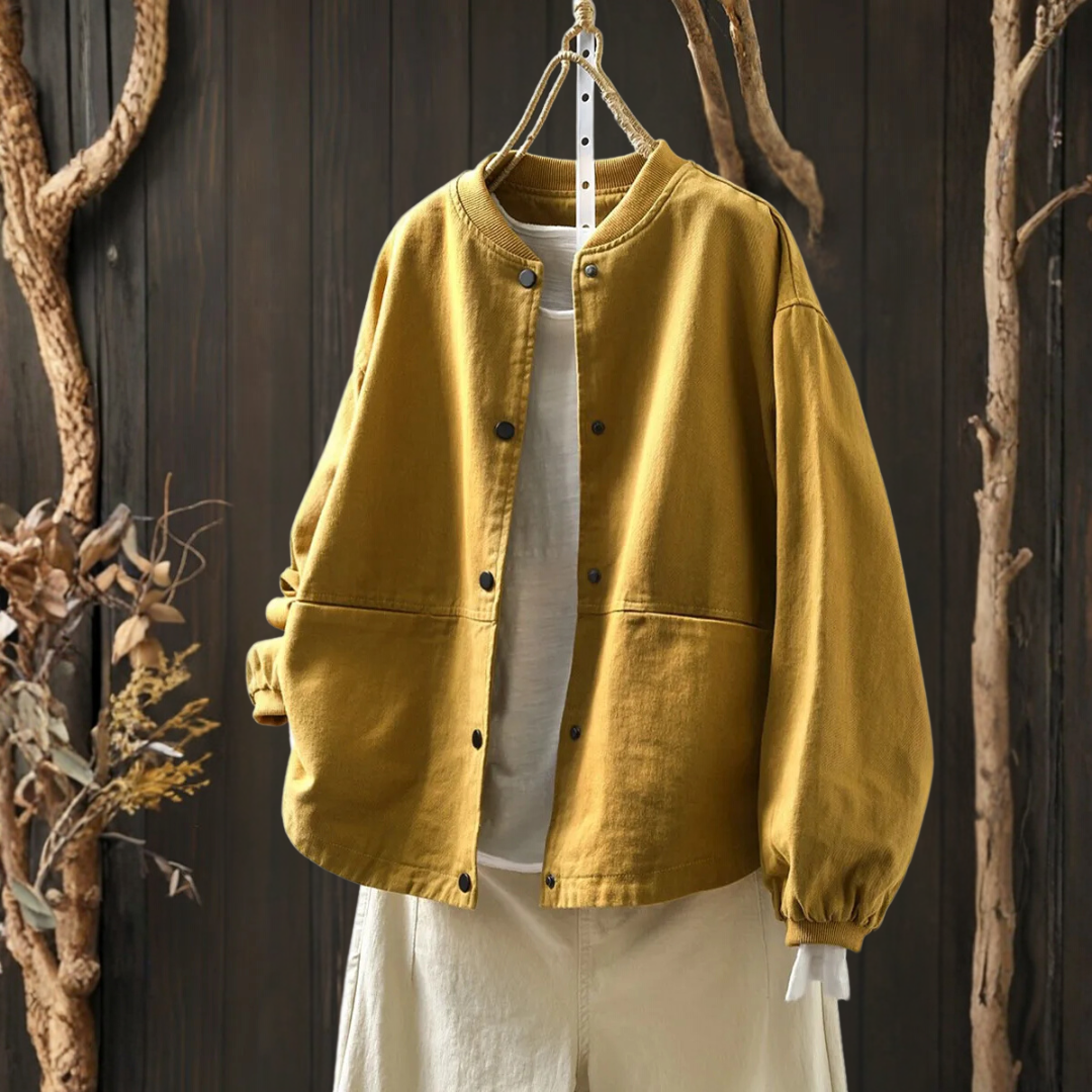 レトロなワークスタイルのベースボール・ジャケット