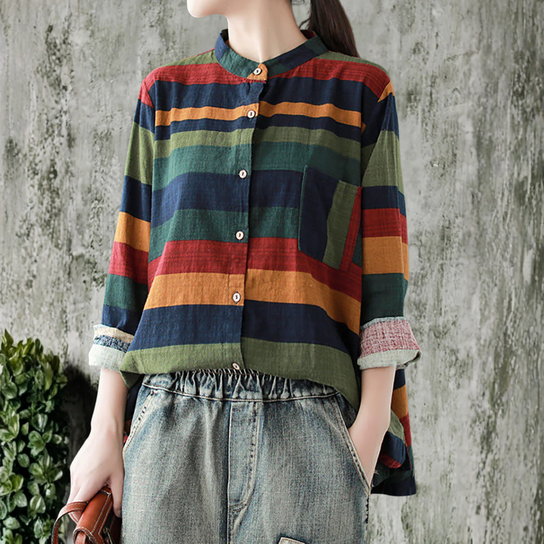 ヴィンテージ・ストライプ・ロングスリーブ・シャツ