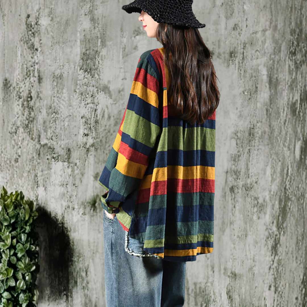 ヴィンテージ・ストライプ・ロングスリーブ・シャツ