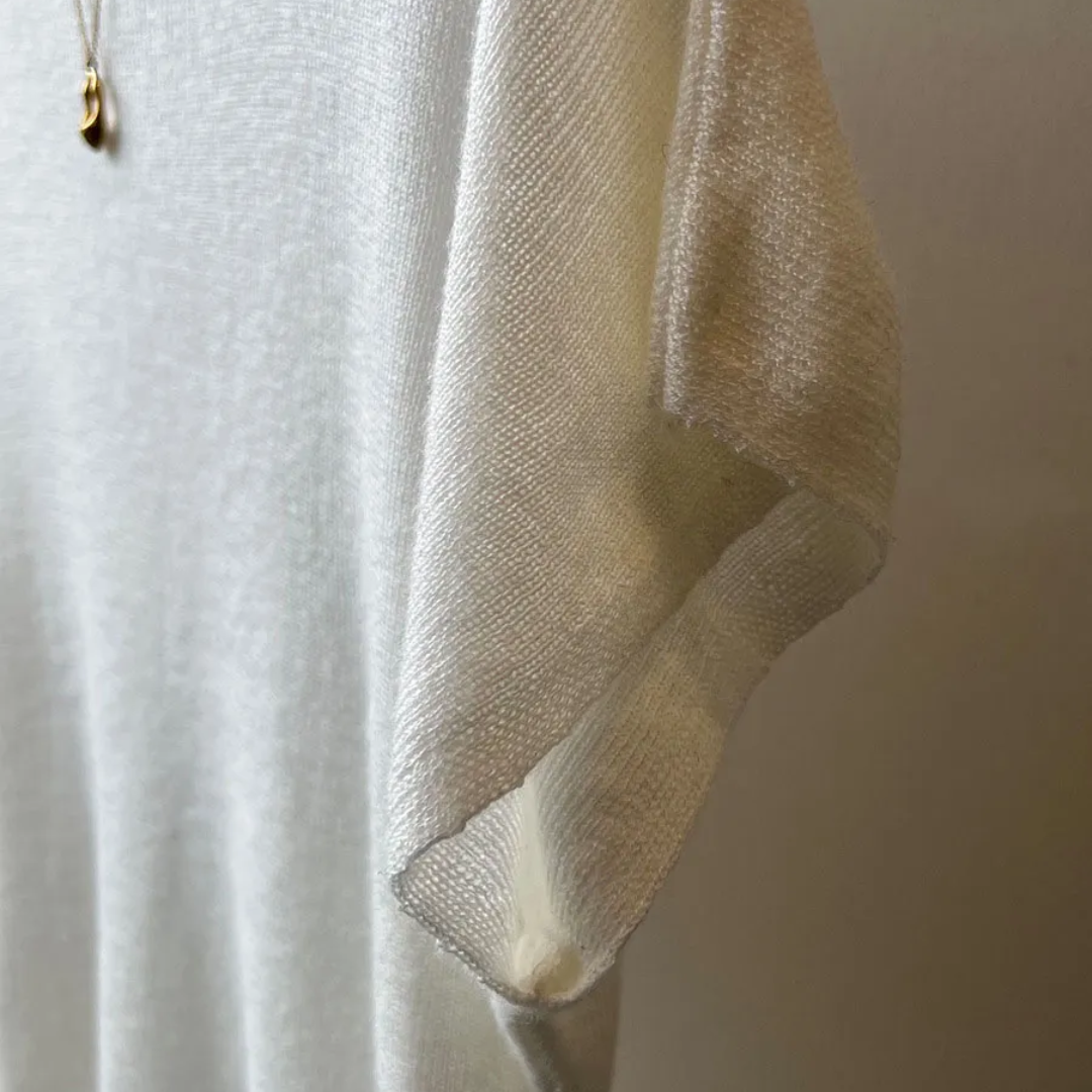 ニットモックネックTシャツ