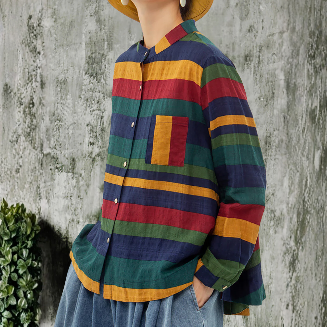 ヴィンテージ・ストライプ・ロングスリーブ・シャツ