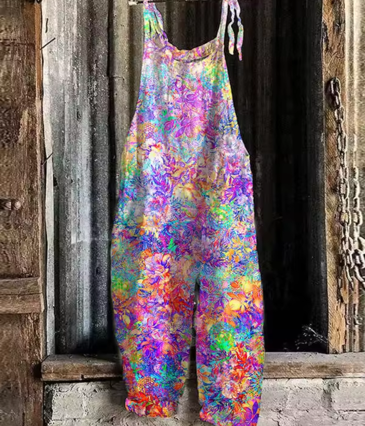 ボヘミアン・スタイルのジャンプスーツ