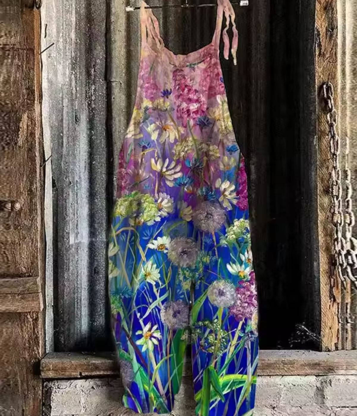 ボヘミアン・スタイルのジャンプスーツ