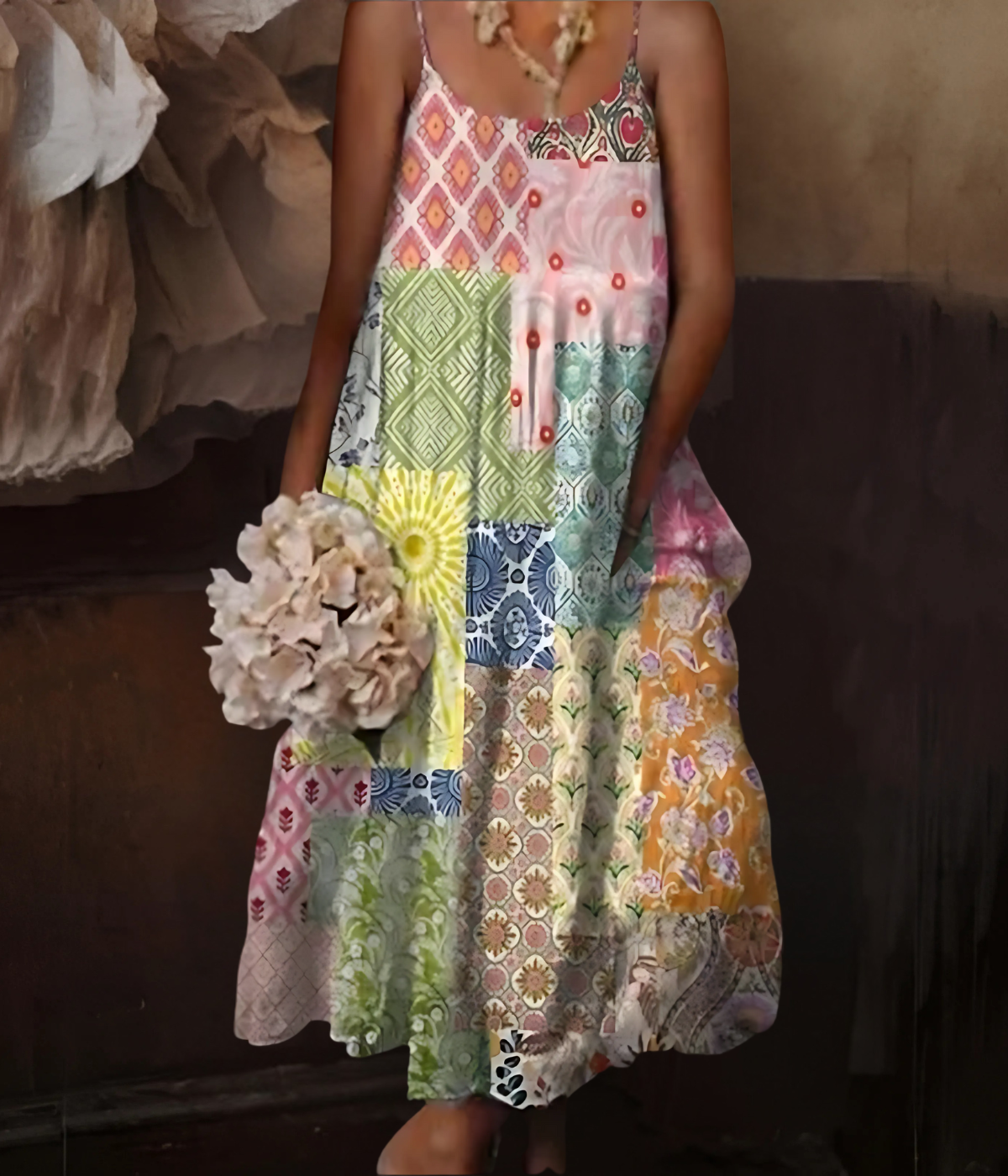 マルチスタイルノースリーブドレス