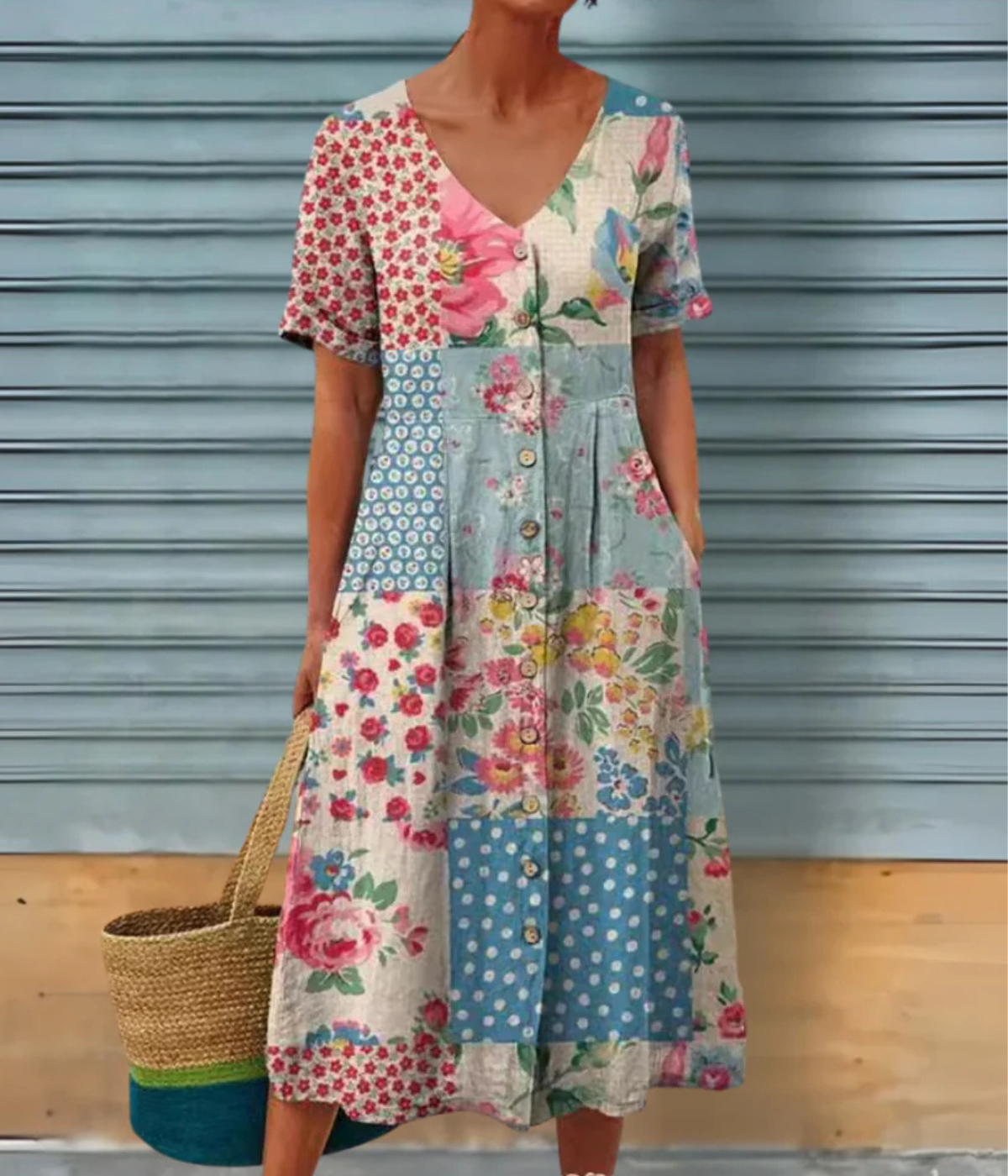 マルチデザイン ショートスリーブドレス