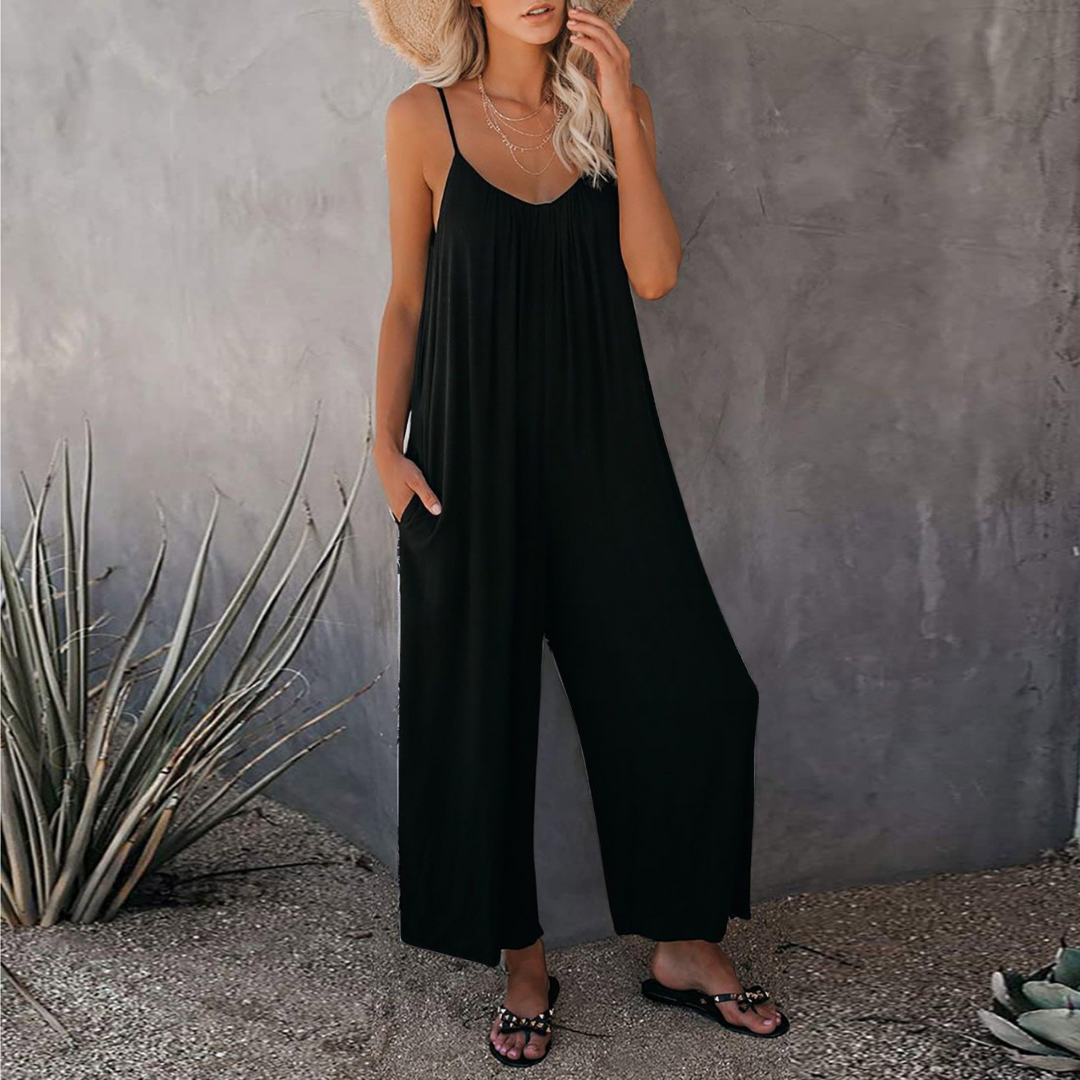 ワイドレッグエレガントサマージャンプスーツ