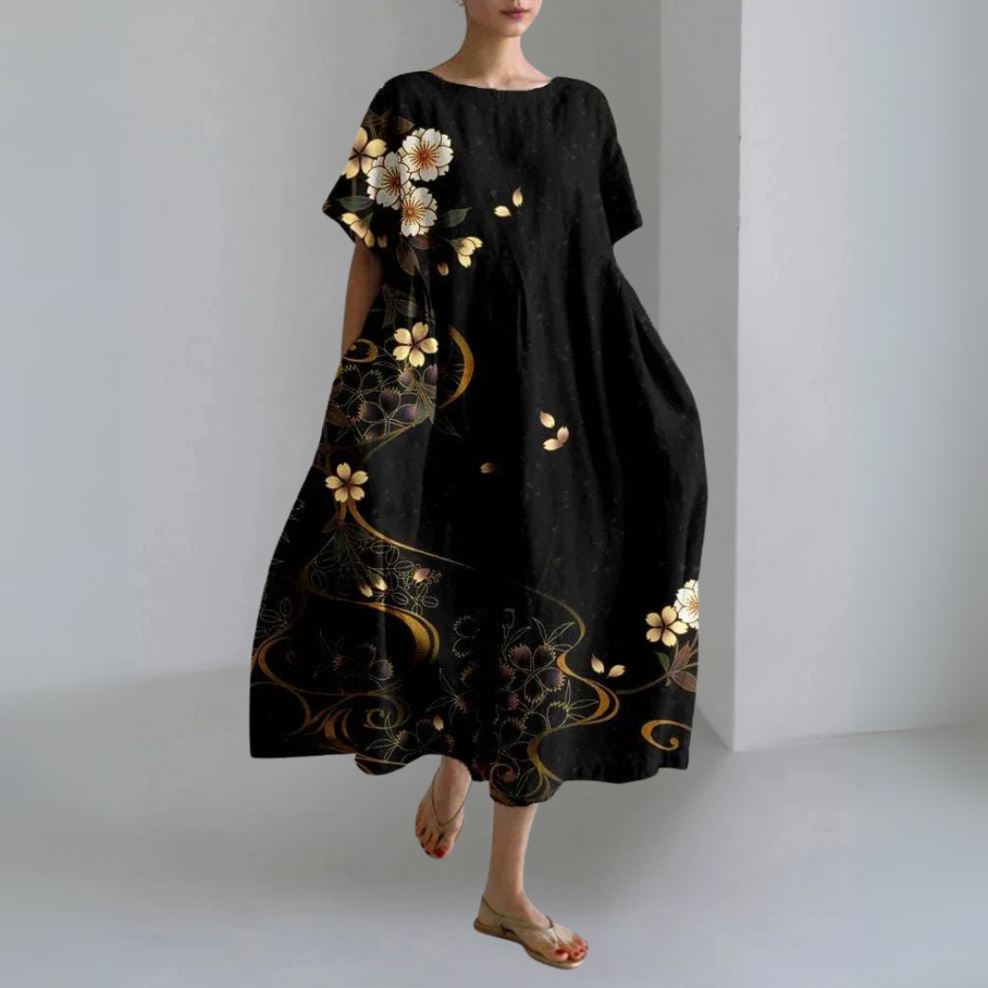 ロングワイドサマードレス