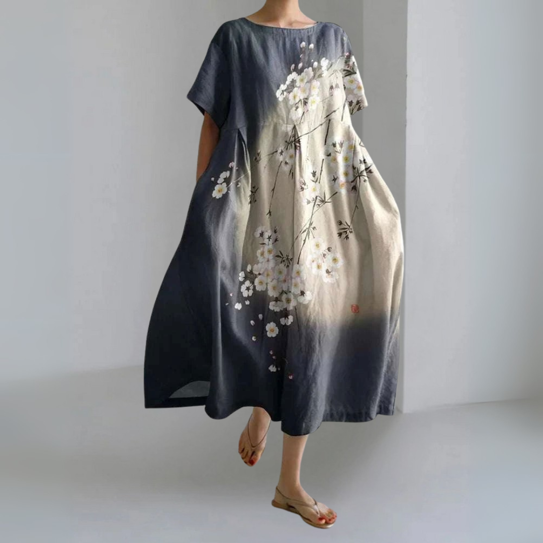 ロングワイドサマードレス
