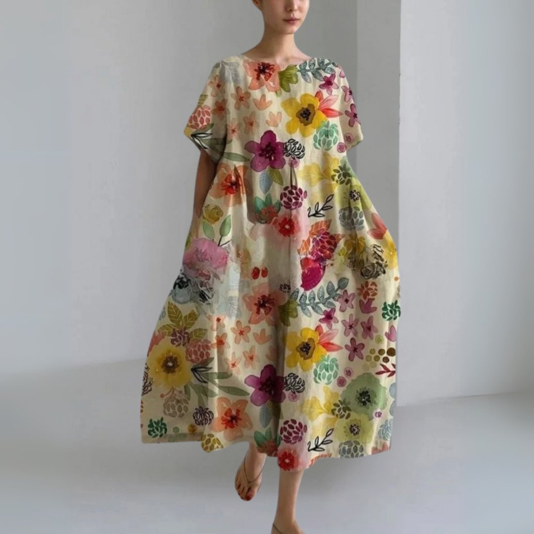 ロングワイドサマードレス